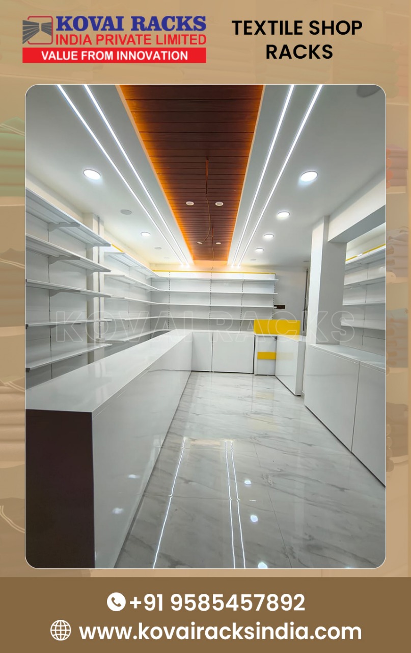 Textile Shop Rack With Counters